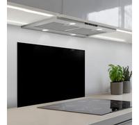 KitchenYeah© Credence Cuisine Adhesive 50x70 cm Protege Mur Revetement Mural Adhesif Parement Interieur À Coller Plaque Plastique Rigide Noir - Uni - Couleur