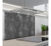 KitchenYeah© Credence Cuisine Adhesive 55x80 cm Protege Mur Revetement Mural Adhesif Parement Interieur À Coller Plaque Plastique Rigide Gris foncé - Brut - Béton