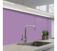 KitchenYeah© Credence Cuisine Adhesive 60x100 cm Protege Mur Revetement Mural Adhesif Parement Interieur À Coller Plaque Plastique Rigide Intérieur - Violet - Couleurs - Couleur - Solide