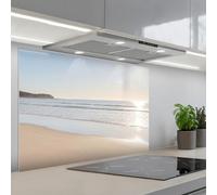 KitchenYeah© Credence Cuisine Sur Mesure 55x80 cm Plaque Adhesive Murale Panneau Decoratif Interieur Peel And Stick Mural Protection Mur Mer - Soleil - Sable