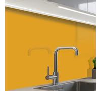 KitchenYeah© Credence Cuisine Sur Mesure 60x80 cm Plaque Adhesive Murale Panneau Decoratif Interieur Peel And Stick Mural Protection Mur Jaune ocre - Automne - Intérieur