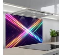 KitchenYeah© Credence Cuisine Sur Mesure 60x90 cm Plaque Adhesive Murale Panneau Decoratif Interieur Peel And Stick Mural Protection Mur Croix - Calomnie - Néon