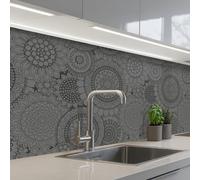 KitchenYeah© Credence Cuisine Sur Mesure 80x250 cm Plaque Adhesive Murale Panneau Decoratif Interieur Peel And Stick Mural Protection Mur Design - Bohème - Tournesol