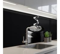 KitchenYeah© Credence Cuisine Sur Mesure 80x250 cm Plaque Adhesive Murale Panneau Decoratif Interieur Peel And Stick Mural Protection Mur Tire-bouchon - Vin - Noir - Blanc