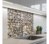 KitchenYeah© Credence Cuisine Sur Mesure 80x80 cm Plaque Adhesive Murale Panneau Decoratif Interieur Peel And Stick Mural Protection Mur Rugueux - Pierres