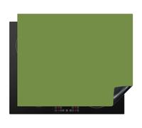 KitchenYeah© Protection Plaque Cuisson Protecteur Decoration Accessoire | 65x52 cm Deco Cuisine Cache Induction Protège Pour Cuisiniere Kitchen Gadget Moss - Green - Vert