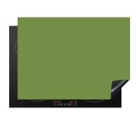 KitchenYeah© Protection Plaque Cuisson Protecteur Decoration Accessoire | 70x52 cm Deco Cuisine Cache Induction Protège Pour Cuisiniere Kitchen Gadget Moss - Green - Vert