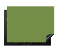 KitchenYeah© Protection Plaque Cuisson Protecteur Decoration Accessoire | 77x59 cm Deco Cuisine Cache Induction Protège Pour Cuisiniere Kitchen Gadget Moss - Green - Vert