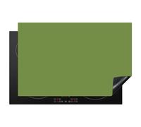KitchenYeah© Protection Plaque Cuisson Protecteur Decoration Accessoire | 81x52 cm Deco Cuisine Cache Induction Protège Pour Cuisiniere Kitchen Gadget Moss - Green - Vert