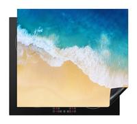 KitchenYeah© Protection Plaque Induction 60x52 cm Protege Deco Cuisine Cache Protège De Cuisson AccessoiresPlage - Mer - Vague - Sable