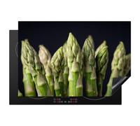 KitchenYeah© Protection Plaque Induction Protege Deco Cuisine Cache Protège | 77x51 cm - De Cuisson Accessoires Asperges - Vertes - Noires