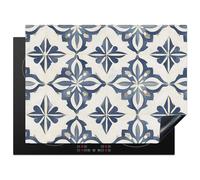 KitchenYeah© Protection Pour Plaque Induction 71x52 cm Plaque de Deco Cuisine Protégé Cache De Cuisson Vitroceramique Tuiles - Espagnols - Motifs - Céramique