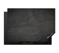 KitchenYeah© Protection Pour Plaque Induction 75x52 cm Plaque de Deco Cuisine Protégé Cache De Cuisson Vitroceramique Béton - Noir - Industriel