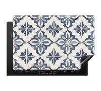 KitchenYeah© Protection Pour Plaque Induction 76x51 cm Plaque de Deco Cuisine Protégé Cache De Cuisson Vitroceramique Tuiles - Espagnols - Motifs - Céramique