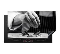 KitchenYeah© Protège Plaque Induction Deco Cuisine Accessoire Pratique | 90x52 cm - Protection De Vitroceramique Kitchen Gadget Chef - garniture - plat