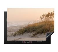 KitchenYeah© Protege Plaque Induction Decoration Cuisine Tapis | 75x52 cm - Protection Pour Plan Travail Cuisson Protégé Paysage dunes - Coucher soleil - Plage