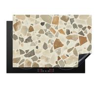 KitchenYeah© Protege Plaque Induction Decoration Cuisine Tapis | 78x52 cm - Protection Pour Plan Travail Cuisson Protégé Pierres - Terrazzo - Décoration - Tuiles