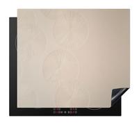 KitchenYeah© Protege Plaque Tapis Pour Induction 59x52 cm Deco Cuisine Protection Vitrocéramique Pour Cuisiniere Japandi - Beige - Moderne