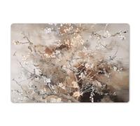 KitchenYeah© Set de Table Ensemble de 6 Pièces 45x30 cm Dessous de Plat Antidérapant Lavable Coloré Vinyle Rectangulaire Amandier en Fleur - Beige - Abstrait - Art - Van Gogh