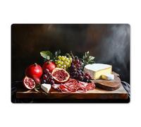 KitchenYeah© Set de Table Ensemble de 6 Pièces 45x30 cm Dessous de Plat Antidérapant Lavable Coloré Vinyle Rectangulaire Plateau De Boissons - Nature Morte - Vintage