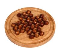 KITCISSL Jeux de Societes Adultes Solitaire en Bois Activité Cognitive Diamant Chess Jeux de Plateau Puzzle Solitaire Board Jeu pour Enfants Seniors Cadeau de Vacances