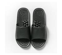 KITCISSL Pantoufle Homme de Massage Massant Acupresseuse Réflexologie PVC Particules Mens House Sandales, Chausson Femmes Summer Chaussons de Massage pour Femmes Hommes (Color : Nero, Size : 42/43EU)