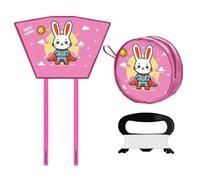 Kite Kit Kids - Funny Handheld Foldable Toy, Lightweight Nylon Material with Durable Frame for Easy Flying Kite Kit Kids Beach Toys with Portable Design for Boys Girls Children Outdoor Park Garden