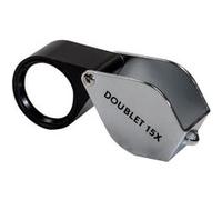 Doublet Kite 15 x -Lente d'Grossissement 15 x, diamètre Frontale 23 mm, Couleur : Noir
