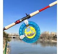 Kite String Poulie pour cerfs-volants en cristal avec construction ABS solide pour une meilleure manipulation de ligne et contrôle de vol en extérieur (20 cm, bleu)