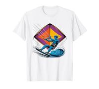 Kiteboard Pilote Son Kite Se Sent Vivant Sport Océan T-Shirt