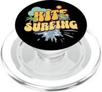 Kiteboard Vintage Wave Ocean Beach Surfing Summer PopSockets PopGrip pour MagSafe
