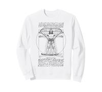 Kiteboarding Kitesurf Vitruvian Man Leonardo Da Vinci Sweatshirt