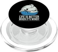Kiteboarding Kitesurfer Kite Boarding Kitesurf Kiteboard PopSockets PopGrip pour MagSafe