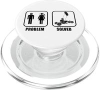 Kitebuggying Cerf-Volant-Buggy Char à Voile Kite-Buggy PopSockets PopGrip pour MagSafe