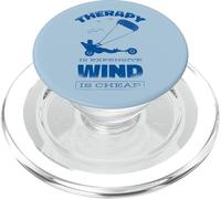 Kitebuggying Cerf-Volant-Buggy Char à Voile Kite-Buggy PopSockets PopGrip pour MagSafe