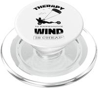 Kitebuggying Cerf-Volant-Buggy Char à Voile Kite-Buggy PopSockets PopGrip pour MagSafe