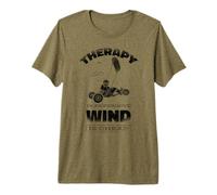 Kitebuggying Cerf-Volant-Buggy Char à Voile Kite-Buggy T-Shirt Haut de Gamme
