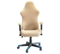 Kitegrese Housse de Chaise Gaming Extensible avec Fermeture éclair et Ajustement Parfait - Housse de Chaise de Bureau ajustée(Camel)