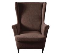 Kitegrese Housse Extensible 2 pièces pour Fauteuil à Oreilles, Housse de Protection pour Fauteuil et canapé à Oreilles(Coffee)