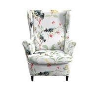 Kitegrese Housse pour Fauteuil à Oreilles, Housse Extensible 2 pièces, Lavable et Douce, Protection antidérapante pour Fauteuil à Oreilles de Salon(Style 3)