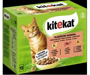 Kitekat 85gx12 choix classique sauce sachets portion multipack