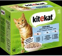 Kitekat 85gx12 Poisson Boîte Gelée Sachets Portions Multipack