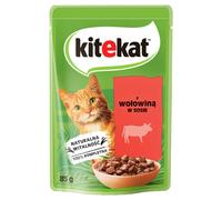 KITEKAT Bœuf en sauce 85 g pour chats adultes
