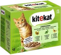 KITEKAT Lot de 12 sachets de 85 g pour pique-nique de campagne en sauce