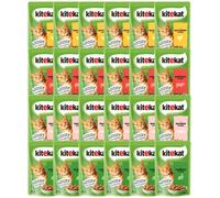 KITEKAT Mix saveurs en sauce 24x85 g pour chats adultes avec poulet, boeuf, saumon et lapin