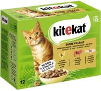 KITEKAT Multipack de sachets de sauce multicolores 1 x 12 x 85 g, nourriture pour chat, nourriture humide