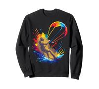 Kitesurf Art Splash - Sport Extrême Rider et Aile Colorée Sweatshirt