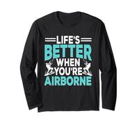 Kitesurf Kiteboarding Life's Better When You're Airborne Manche Longue