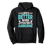 Kitesurf Kiteboarding Life's Better When You're Airborne Sweat à Capuche