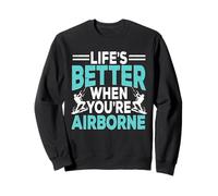 Kitesurf Kiteboarding Life's Better When You're Airborne Sweatshirt